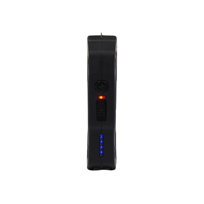 Hot Shot stun gun with flashlight and Battery Meter - Black - Image 3