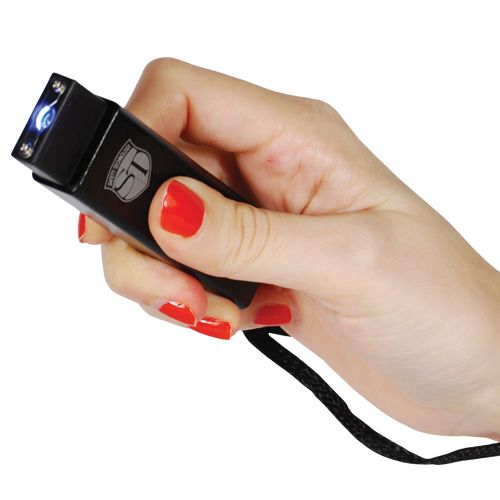 Slider stun gun flashlight - Black - Image 4