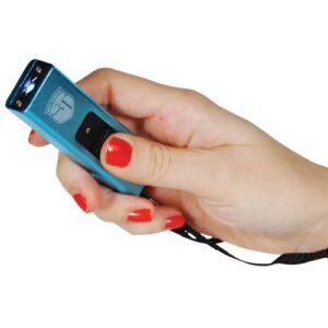 Slider 40 million volt stun gun flashlight 4.9 milliamps Blue