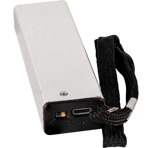 Slider 40-million-volt stun gun flashlight 4.9 milliamps Silver - Image 2