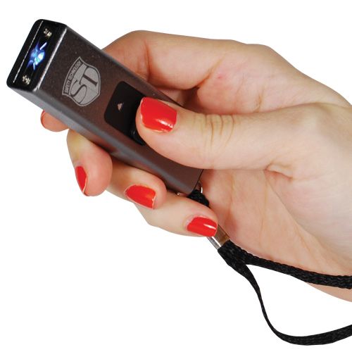 Slider 40-million-volt stun gun flashlight 4.9 milliamps Silver - Image 5