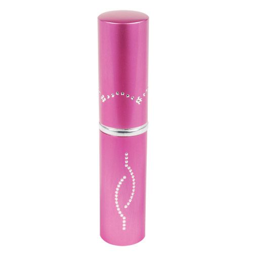 Stun Master 25,000,000 Volt Rechargeable Lipstick Stun Gun with Flashlight, Pink - Image 2