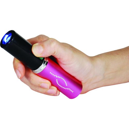 Stun Master 25,000,000 Volt Rechargeable Lipstick Stun Gun with Flashlight, Pink - Image 5