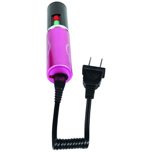 Stun Master 25,000,000 Volt Rechargeable Lipstick Stun Gun with Flashlight, Pink - Image 3