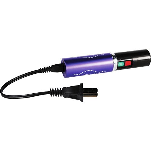 Stun Master 25,000,000 Volt Rechargeable Lipstick Stun Gun with Flashlight, Purple - Image 2