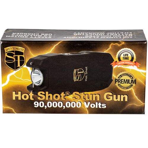 Hot Shot stun gun with flashlight and Battery Meter Black - Image 7