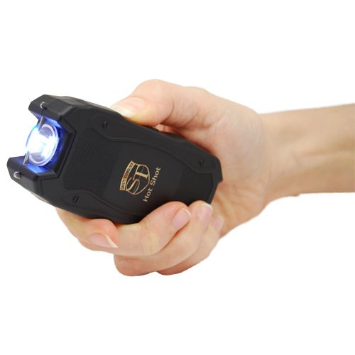 Hot Shot stun gun with flashlight and Battery Meter Black - Image 6