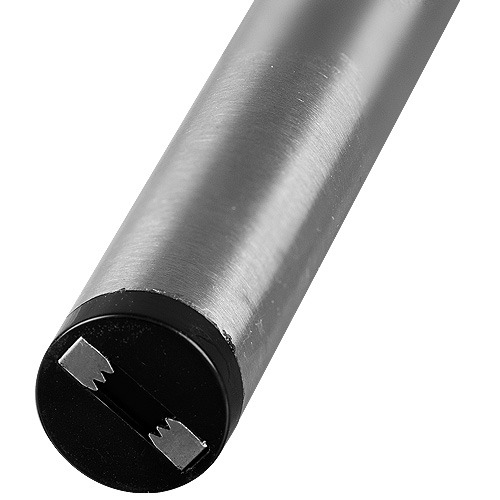 40,000,000 Volts Pen Stun Gun Flashlight with battery meter and pocket clip Silver - Image 3