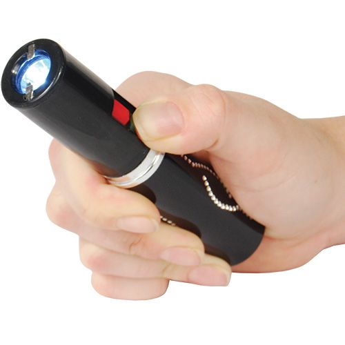 Stun Master 25,000,000 Volt Rechargeable Lipstick Stun Gun with Flashlight, BLACK - Image 3