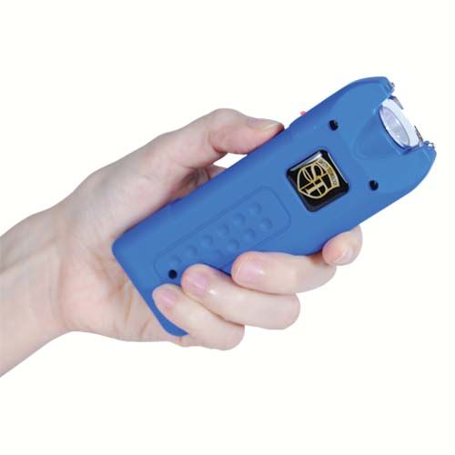 MultiGuard Stun Gun, Alarm, and Flashlight with Built in Charger Blue - Image 5