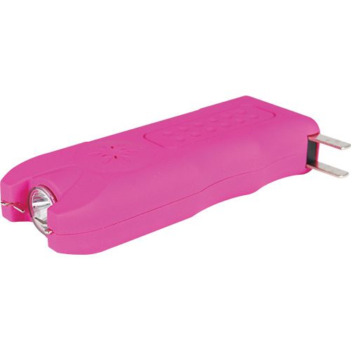 MultiGuard Stun Gun, Alarm, and Flashlight with Built in Charger Pink - Image 3