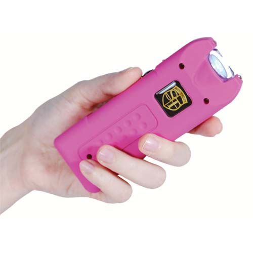 MultiGuard Stun Gun, Alarm, and Flashlight with Built in Charger Pink - Image 5