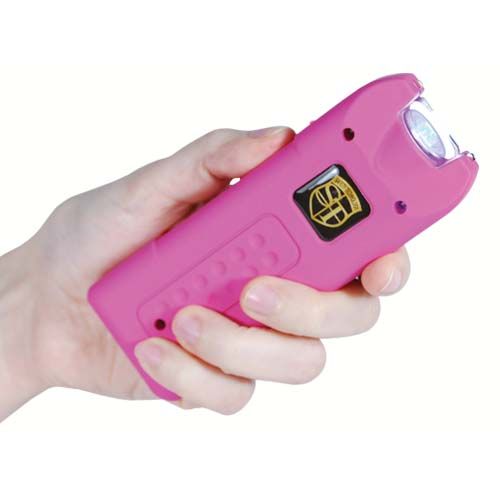 MultiGuard Stun Gun, Alarm, and Flashlight with Built in Charger Pink - Image 4
