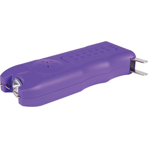 MultiGuard Stun Gun, Alarm, and Flashlight with Built in Charger Purple - Image 5