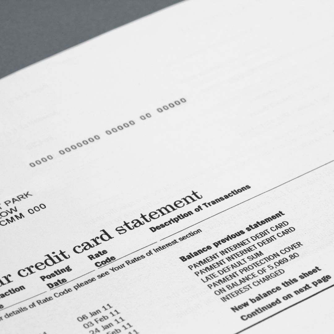 Credit card statement