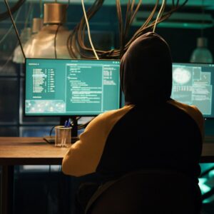 hacker stealing personal data