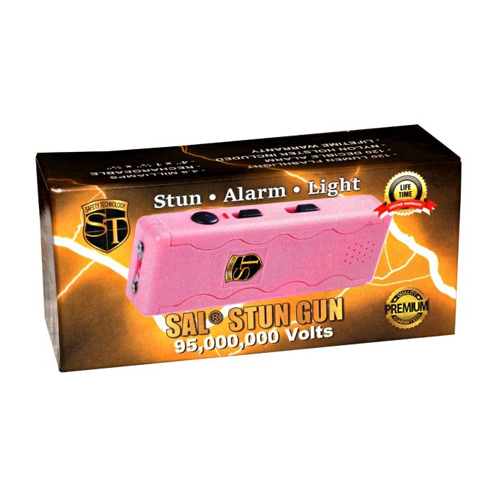 SAL Stun Gun with Alarm and flashlight Pink - Image 4