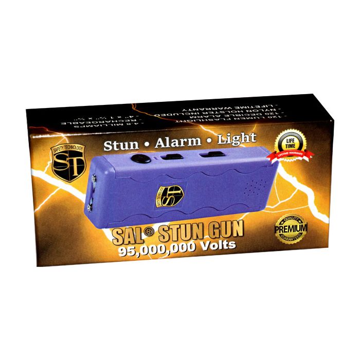 SAL Stun Gun with Alarm and flashlight Purple - Image 4