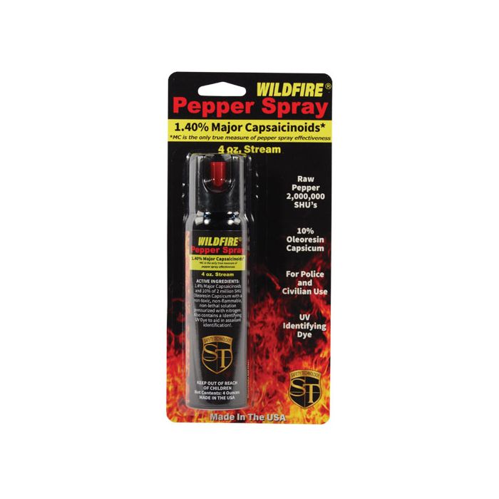 WildFire 1.4% MC 4oz pepper spray stream