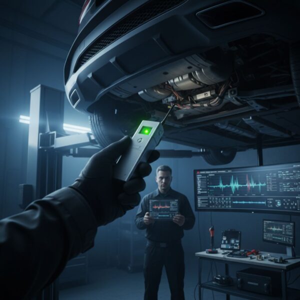 using bug device scanning car