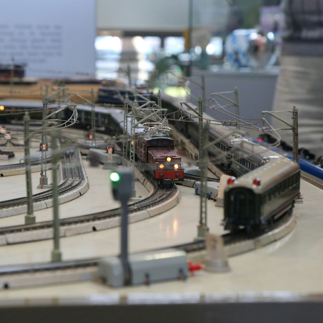 model train display at museum
